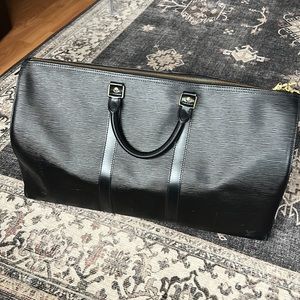 Vintage Louis Vuitton Keepall 50 Black Epi Leather